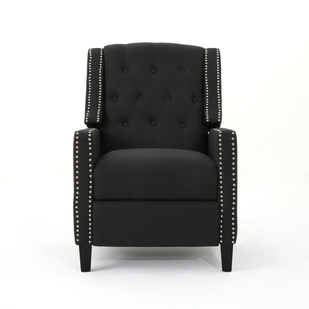 Fauteuil inclinable classique en tissu Roomfitters, élégant et confortable pour salon et chambre à coucher