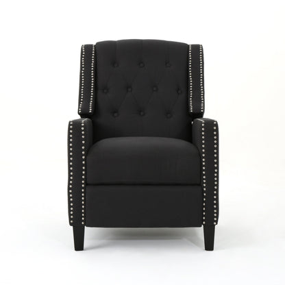 Fauteuil inclinable classique en tissu Roomfitters, élégant et confortable pour salon et chambre à coucher