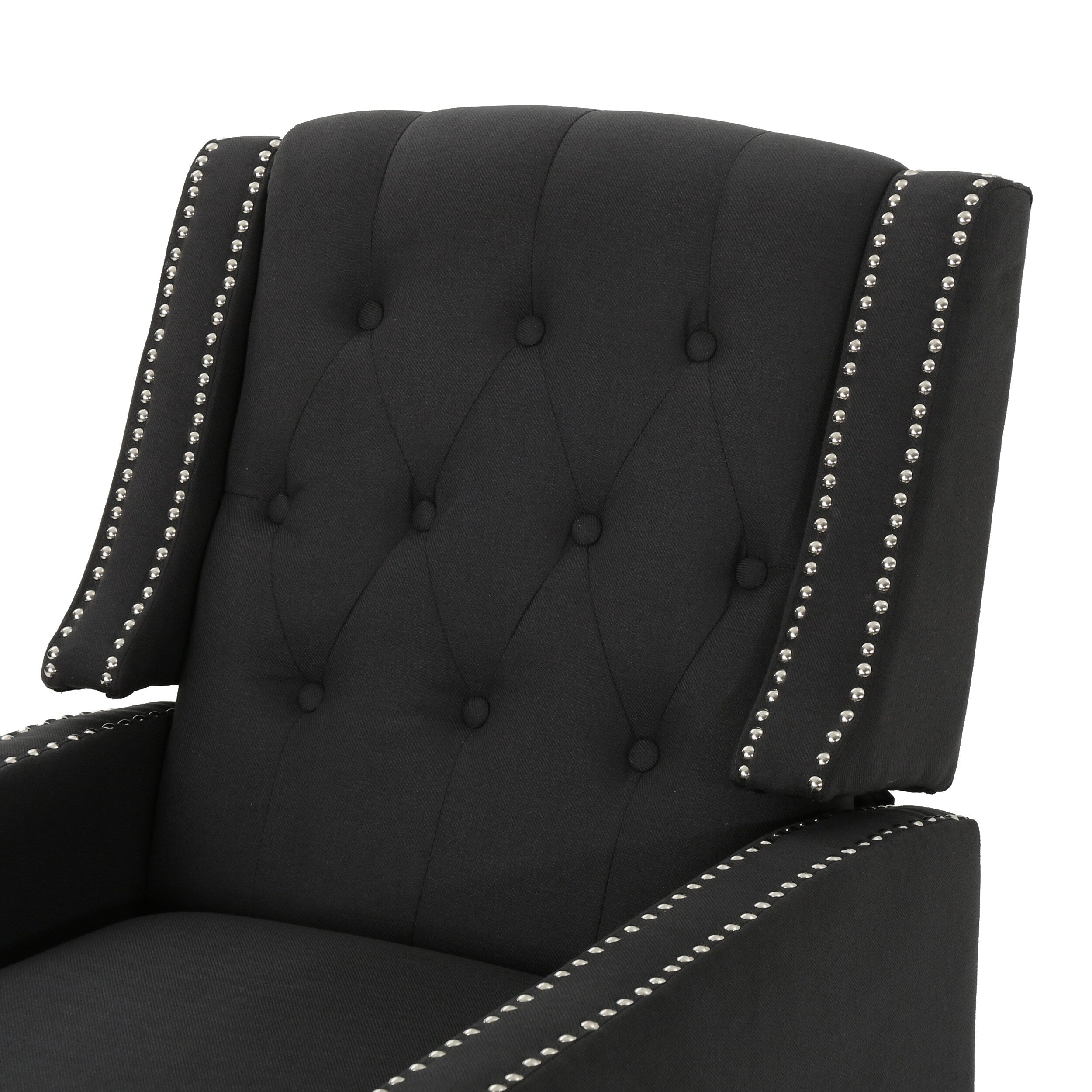 Fauteuil inclinable classique en tissu Roomfitters, élégant et confortable pour salon et chambre à coucher
