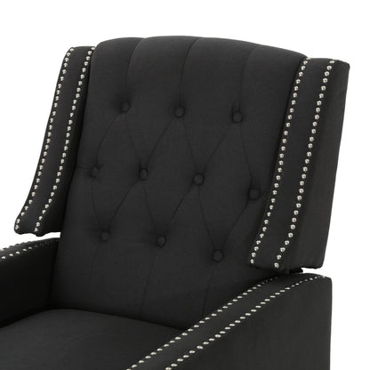 Fauteuil inclinable classique en tissu Roomfitters, élégant et confortable pour salon et chambre à coucher