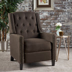 Fauteuil inclinable classique en tissu Roomfitters, élégant et confortable pour salon et chambre à coucher