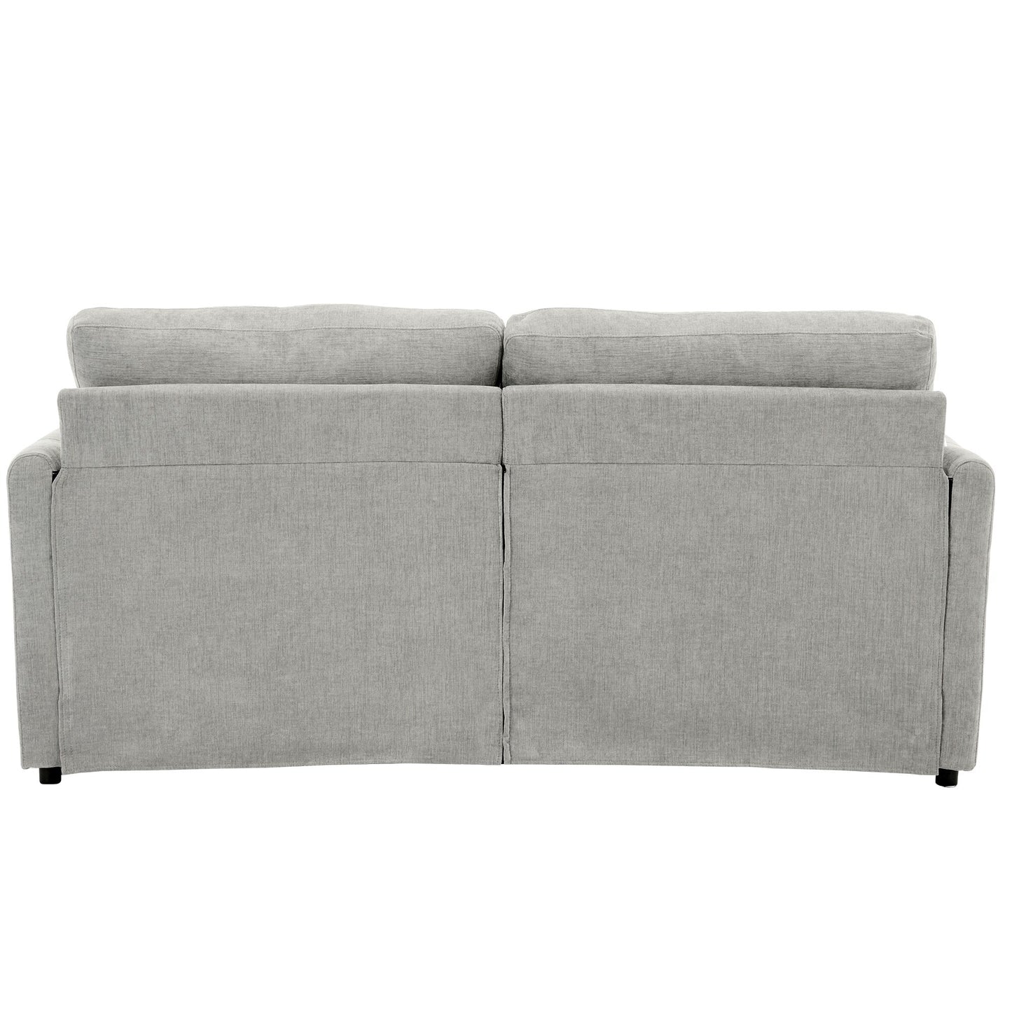 Canapé causeuse surdimensionné et confortable de Roomfitters, avec coussin double moelleux, pour le salon, gris clair