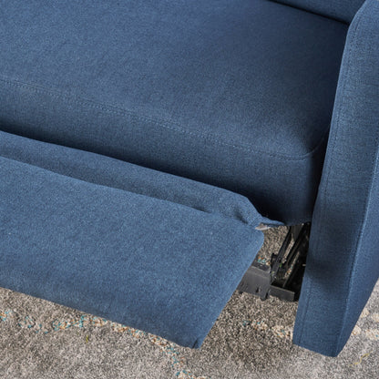 Canapé inclinable double Roomfitters avec dossier capitonné et accoudoirs coussinés, fauteuil de canapé en similicuir à dossier rabattable