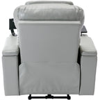 Fauteuil inclinable électrique Roomfitters avec port USB, rangement dissimulé pour les accoudoirs, porte-gobelet et haut-parleur Bluetooth