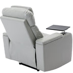 Fauteuil inclinable électrique Roomfitters avec port USB, rangement dissimulé pour les accoudoirs, porte-gobelet et haut-parleur Bluetooth