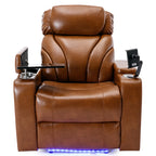 Fauteuil inclinable électrique Roomfitters avec port USB, rangement dissimulé pour les accoudoirs, porte-gobelet et haut-parleur Bluetooth