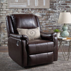 Fauteuil inclinable manuel en tissu avec mécanisme pivotant Roomfitters