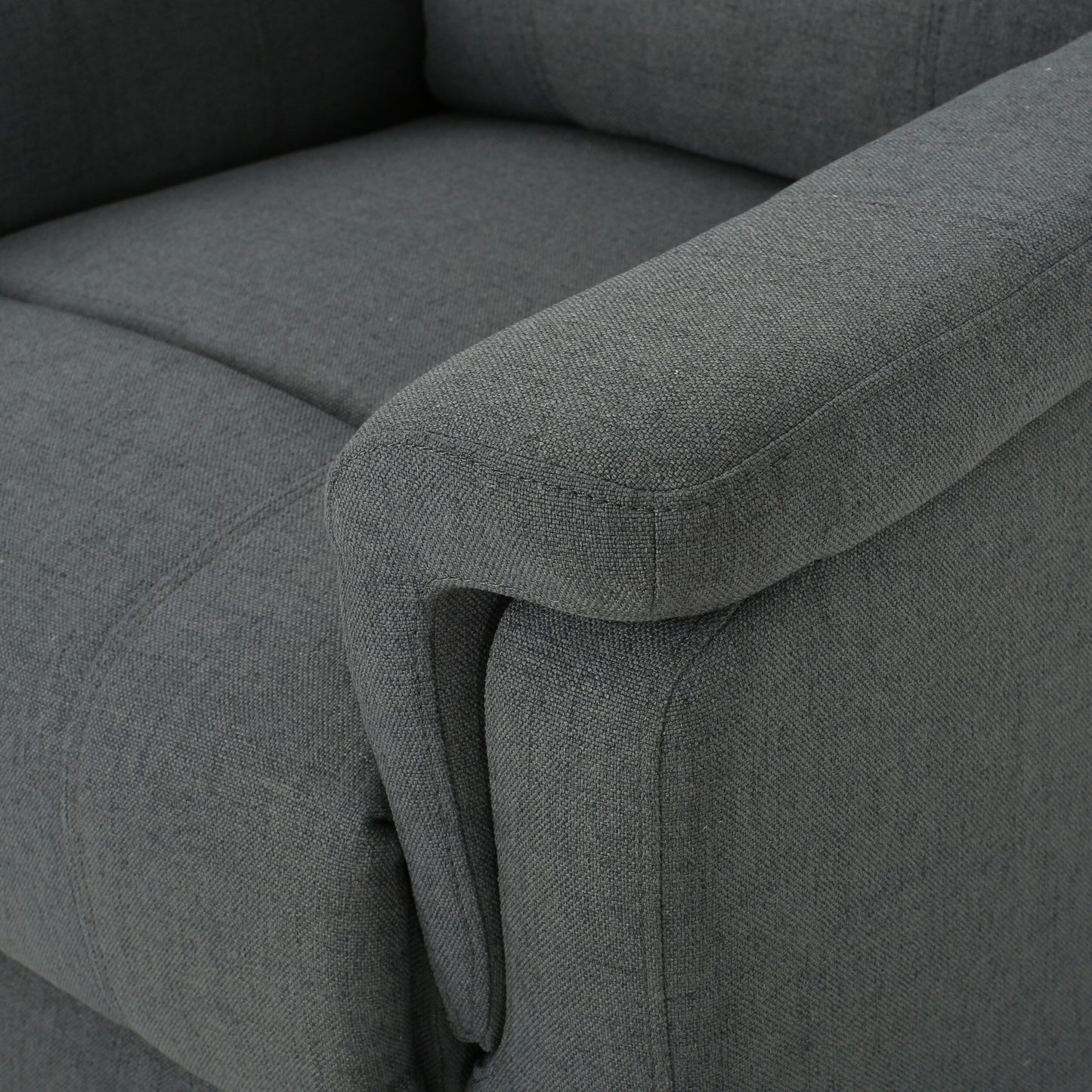 Fauteuil inclinable manuel en tissu avec mécanisme pivotant Roomfitters