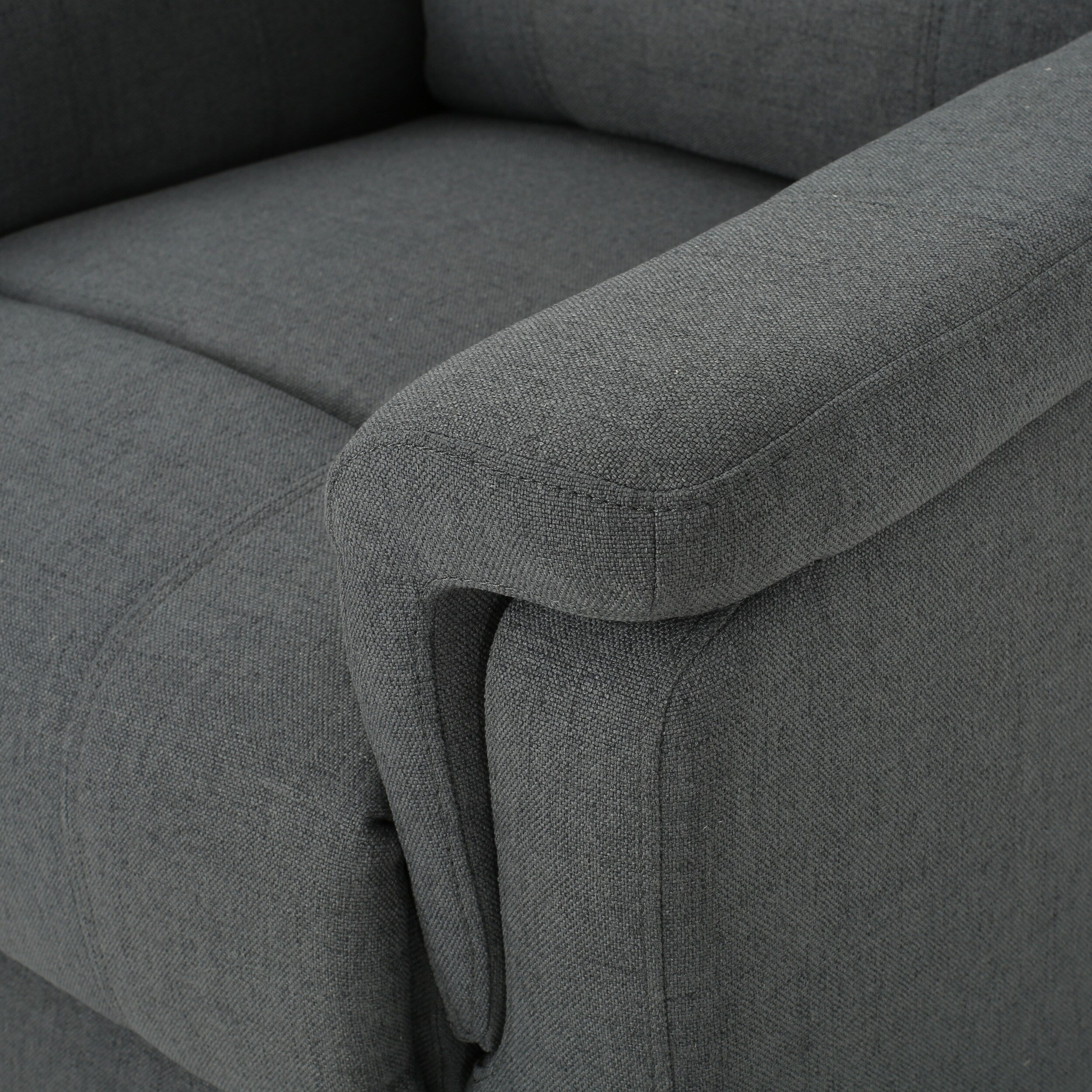 Fauteuil inclinable manuel en tissu avec mécanisme pivotant Roomfitters