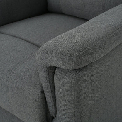Fauteuil inclinable manuel en tissu avec mécanisme pivotant Roomfitters