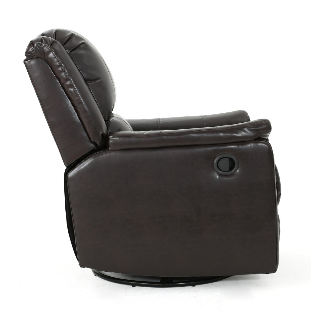 Fauteuil inclinable manuel en tissu avec mécanisme pivotant Roomfitters