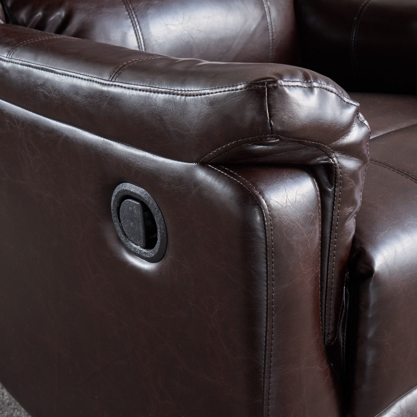 Fauteuil inclinable manuel en tissu avec mécanisme pivotant Roomfitters