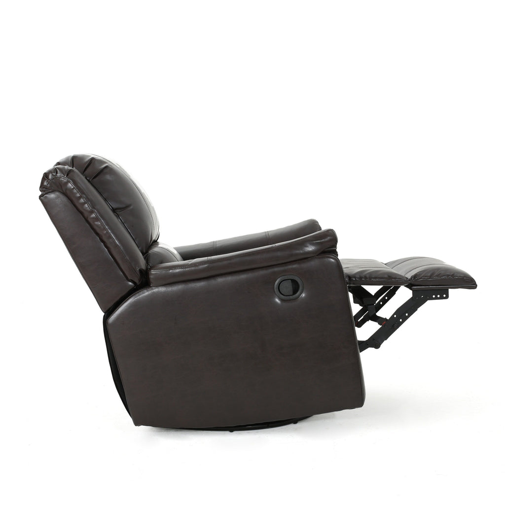 Fauteuil inclinable manuel en tissu avec mécanisme pivotant Roomfitters