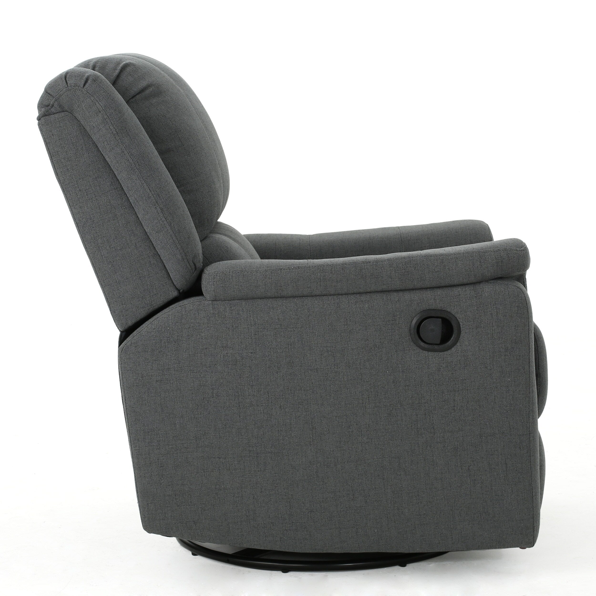 Fauteuil inclinable manuel en tissu avec mécanisme pivotant Roomfitters