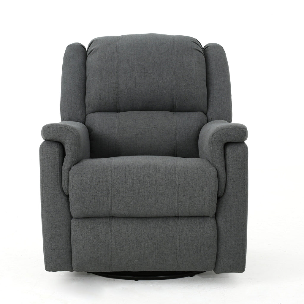 Fauteuil inclinable manuel en tissu avec mécanisme pivotant Roomfitters