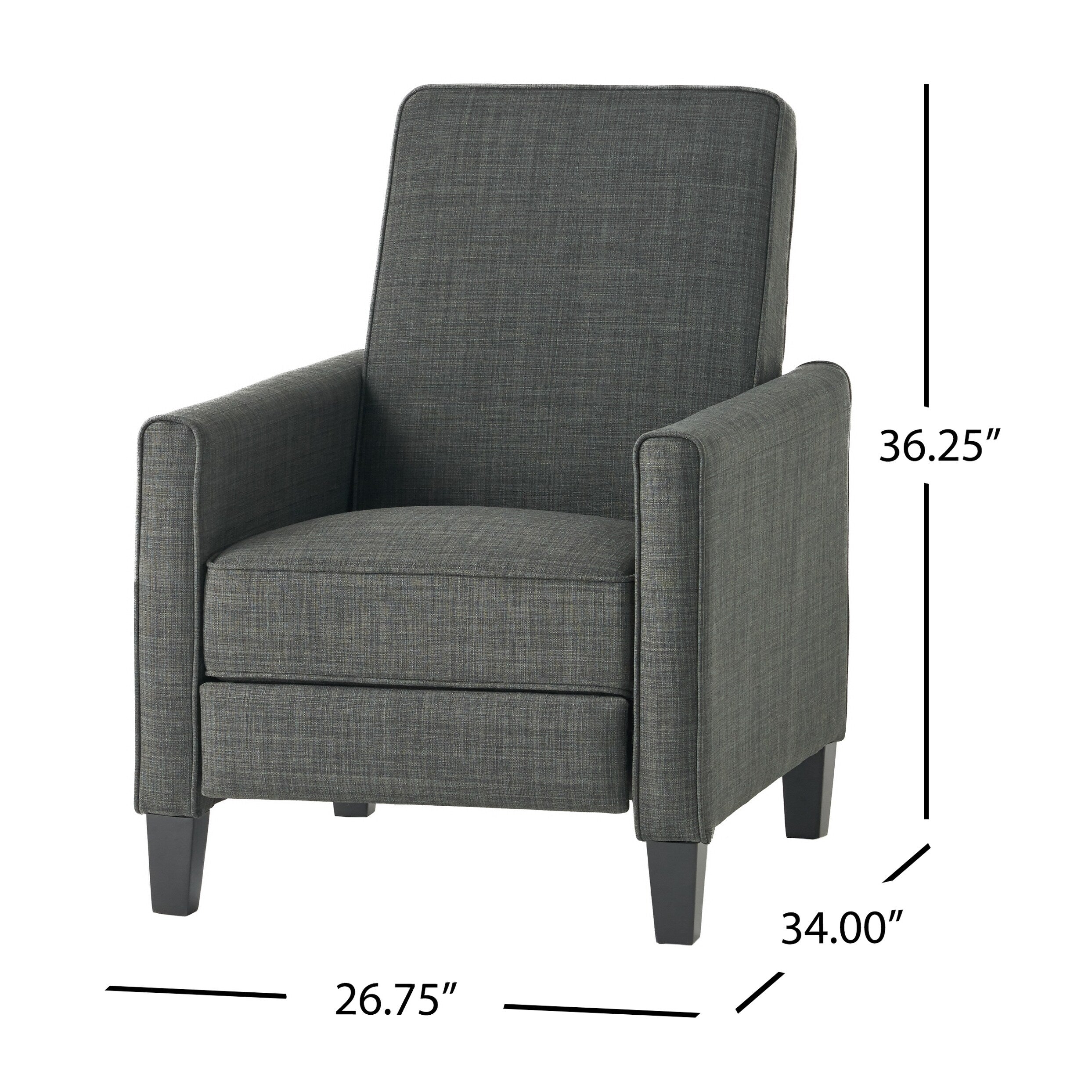 Chaise à dossier relevable en tissu Roomfitters pour une décoration intérieure élégante