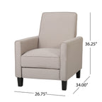 Chaise à dossier relevable en tissu Roomfitters pour une décoration intérieure élégante