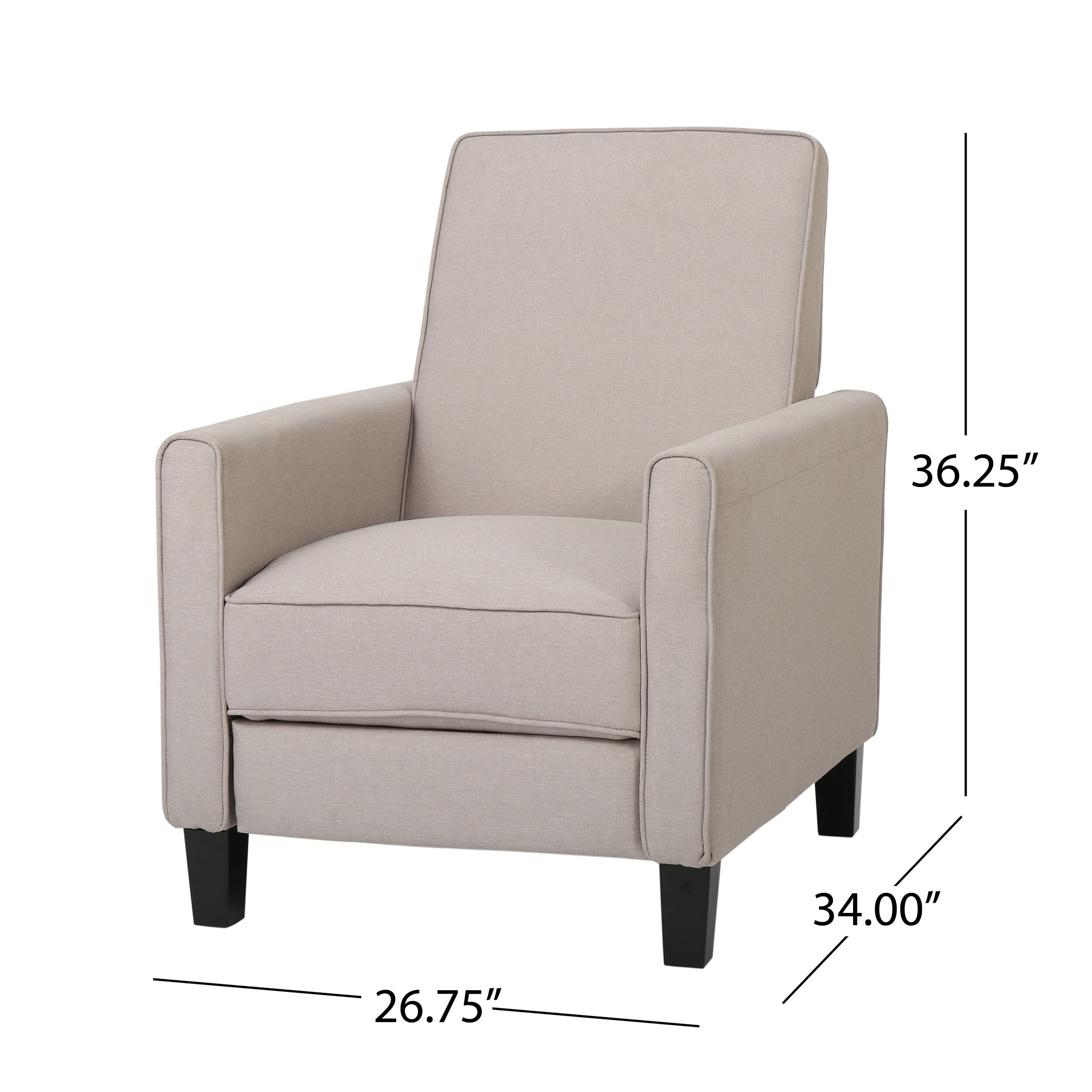 Chaise à dossier relevable en tissu Roomfitters pour une décoration intérieure élégante