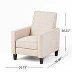 Chaise à dossier relevable en tissu Roomfitters pour une décoration intérieure élégante