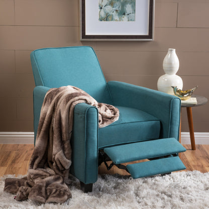 Chaise à dossier relevable en tissu Roomfitters pour une décoration intérieure élégante, bleu marine