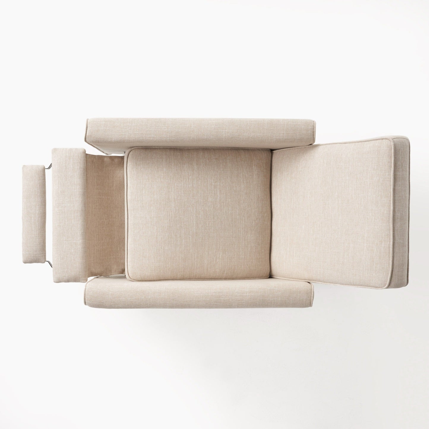 Chaise à dossier relevable en tissu Roomfitters pour une décoration intérieure élégante, bleu marine
