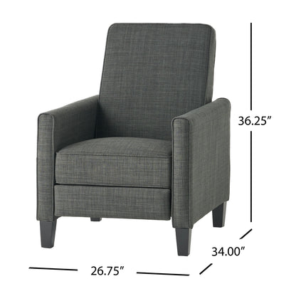 Chaise à dossier relevable en tissu Roomfitters pour une décoration intérieure élégante, bleu marine