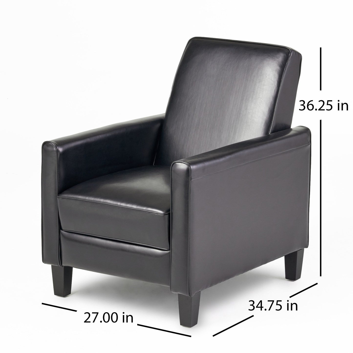 Chaise à dossier relevable en similicuir Roomfitters pour une décoration intérieure élégante