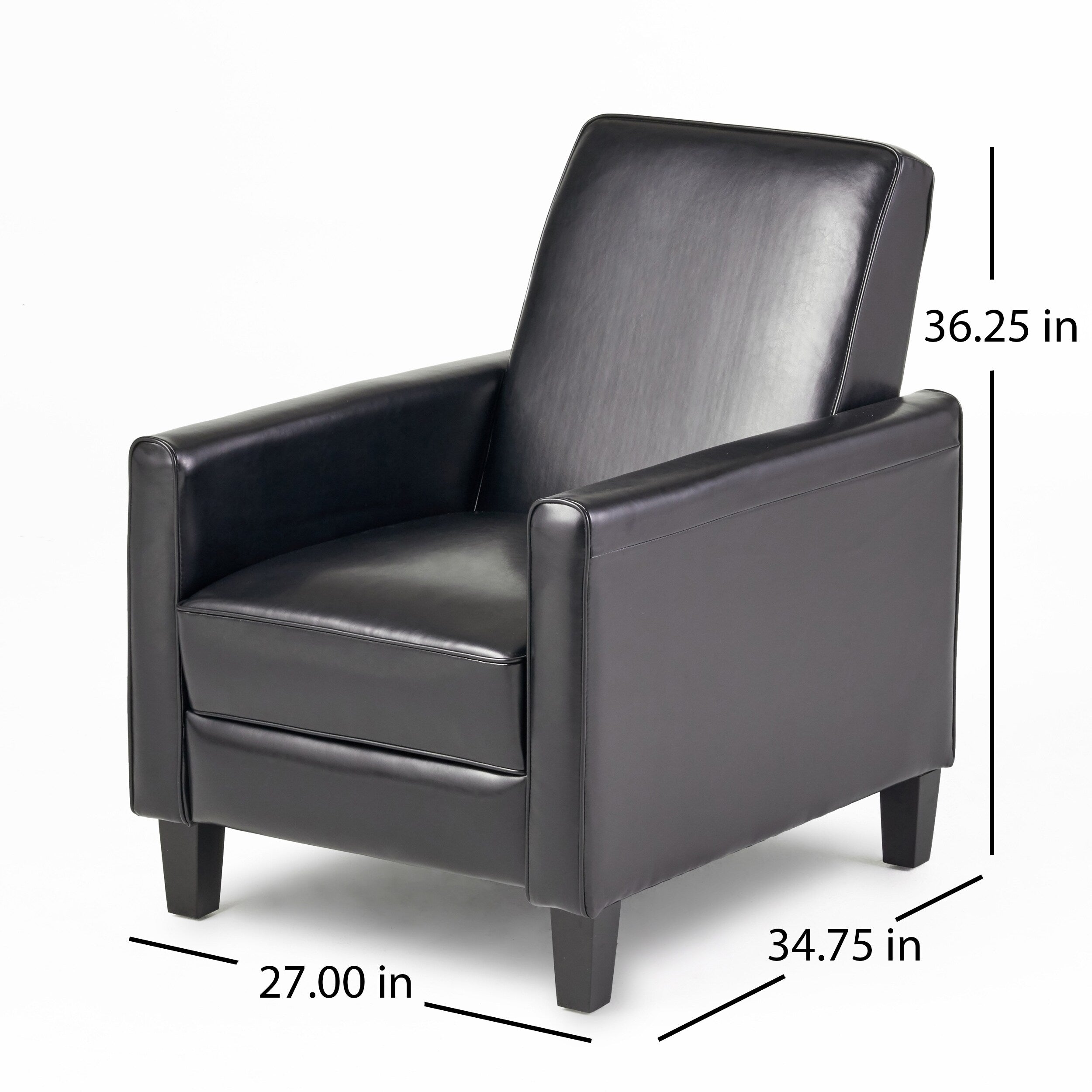 Chaise à dossier relevable en similicuir Roomfitters pour une décoration intérieure élégante