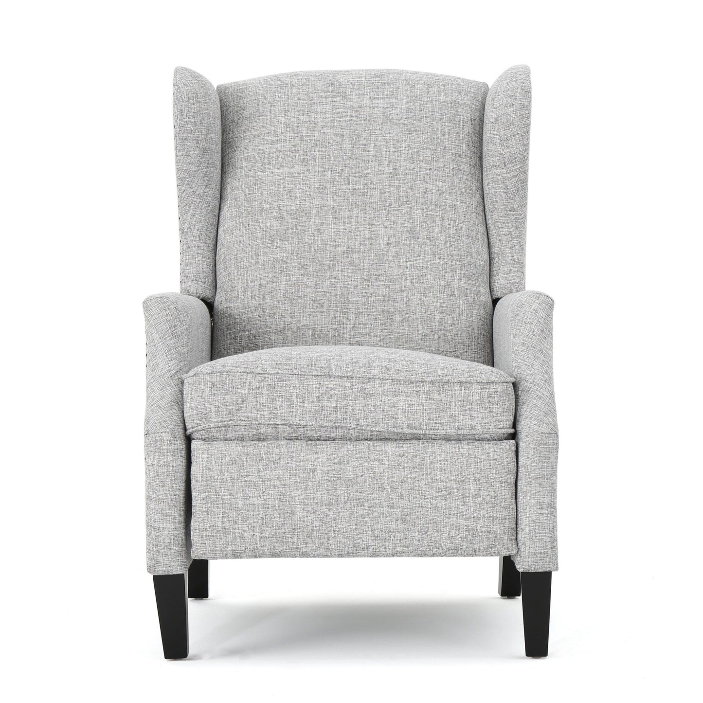 Fauteuil inclinable à dossier relevable et motif floral Roomfitters, pieds fuselés en bois