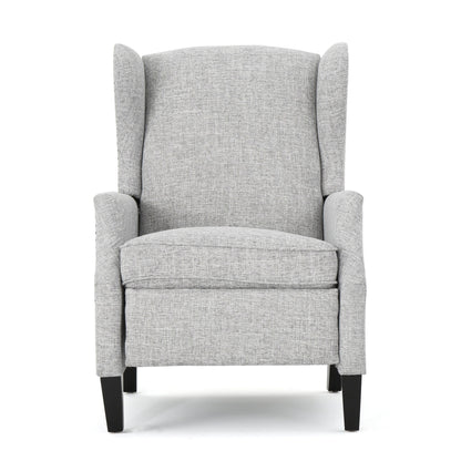 Fauteuil inclinable à dossier relevable et motif floral Roomfitters, pieds fuselés en bois