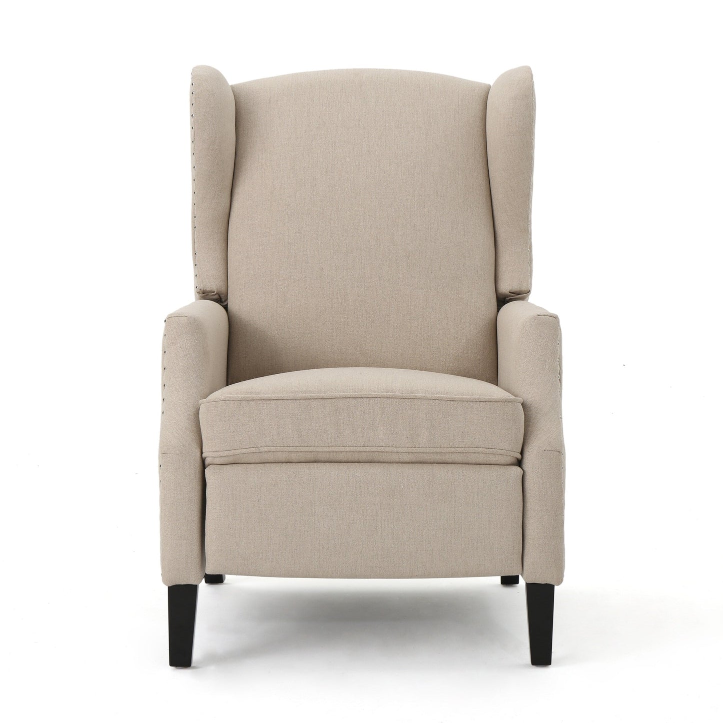 Fauteuil inclinable à dossier relevable et motif floral Roomfitters, pieds fuselés en bois