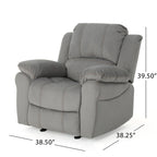 Fauteuil inclinable manuel Roomfitters, fauteuil relax pour salon et chambre, gris