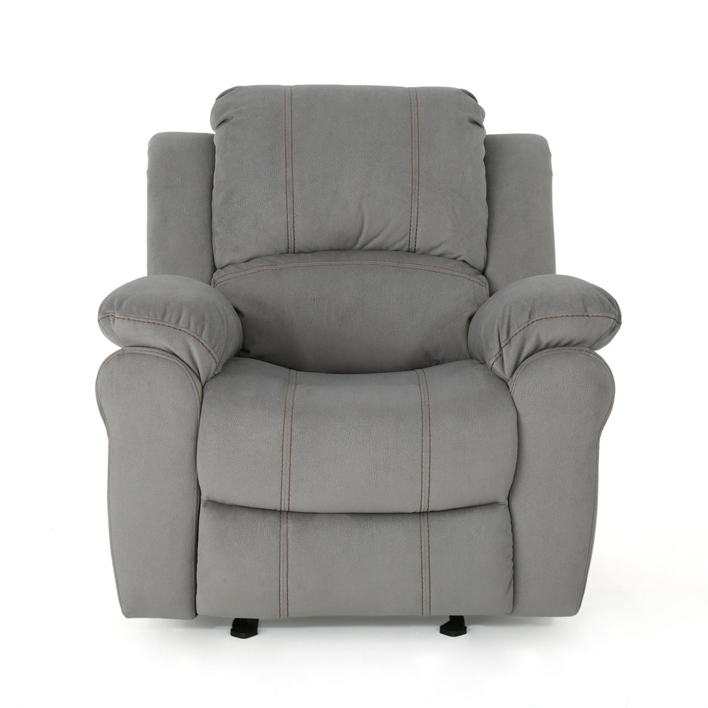 Fauteuil inclinable manuel Roomfitters, fauteuil relax pour salon et chambre, gris