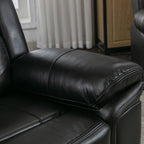Causeuse inclinable manuelle Roomfitters avec rangement escamotable, deux porte-gobelets et design confortable