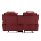 Causeuse inclinable manuelle Roomfitters avec rangement escamotable, deux porte-gobelets et design confortable