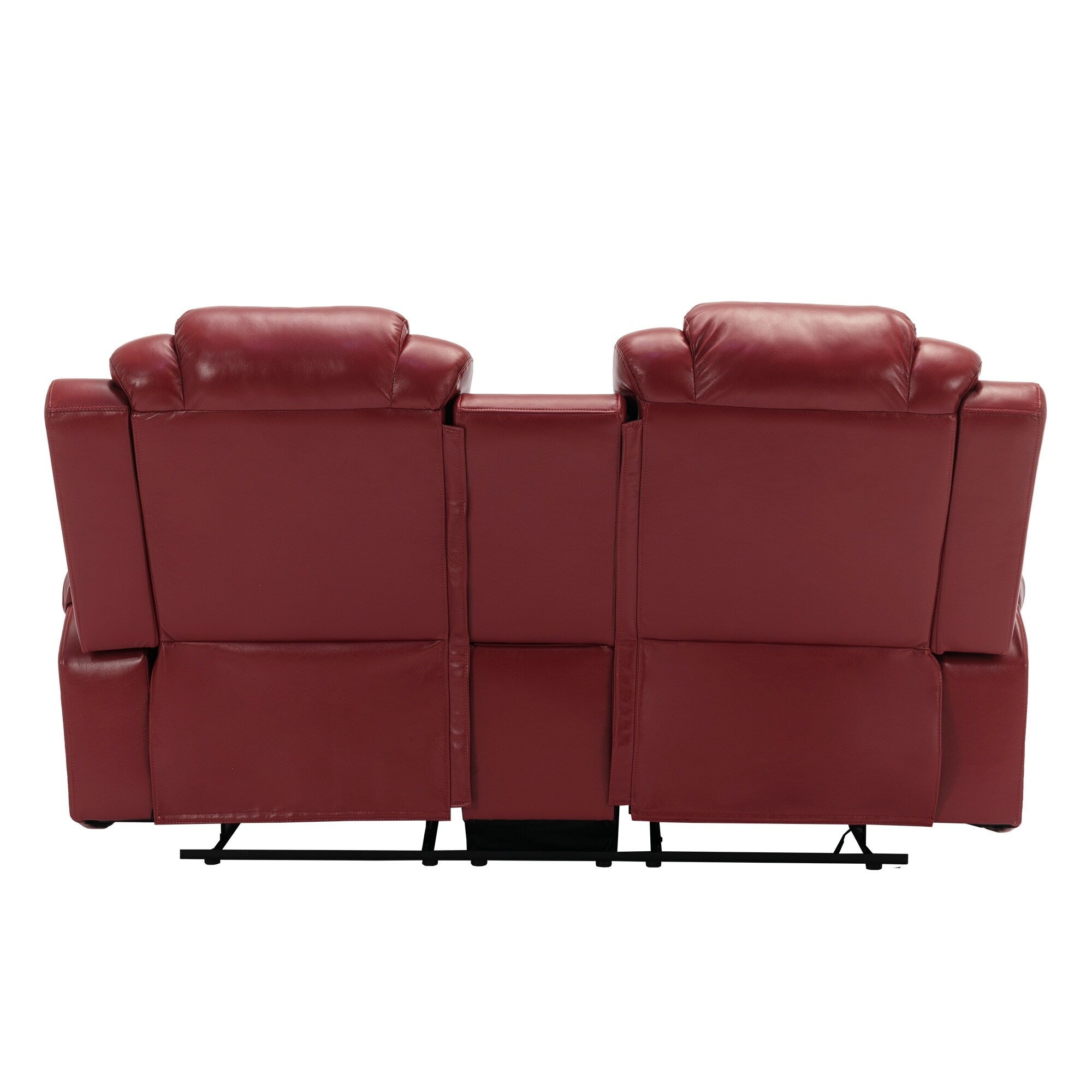 Causeuse inclinable manuelle Roomfitters avec rangement escamotable, deux porte-gobelets et design confortable