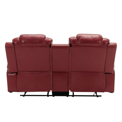 Causeuse inclinable manuelle Roomfitters avec rangement escamotable, deux porte-gobelets et design confortable
