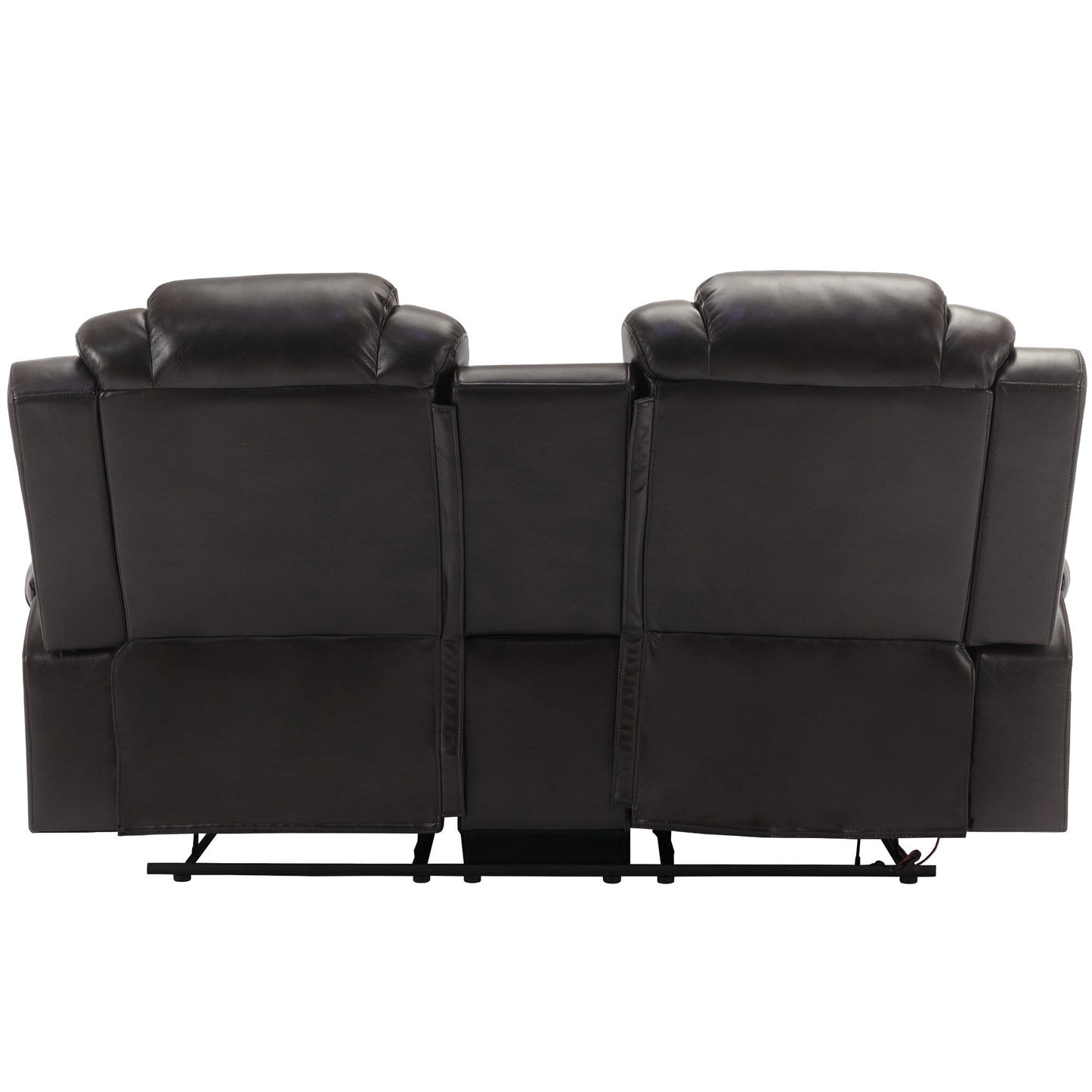Causeuse inclinable manuelle Roomfitters avec rangement escamotable, deux porte-gobelets et design confortable
