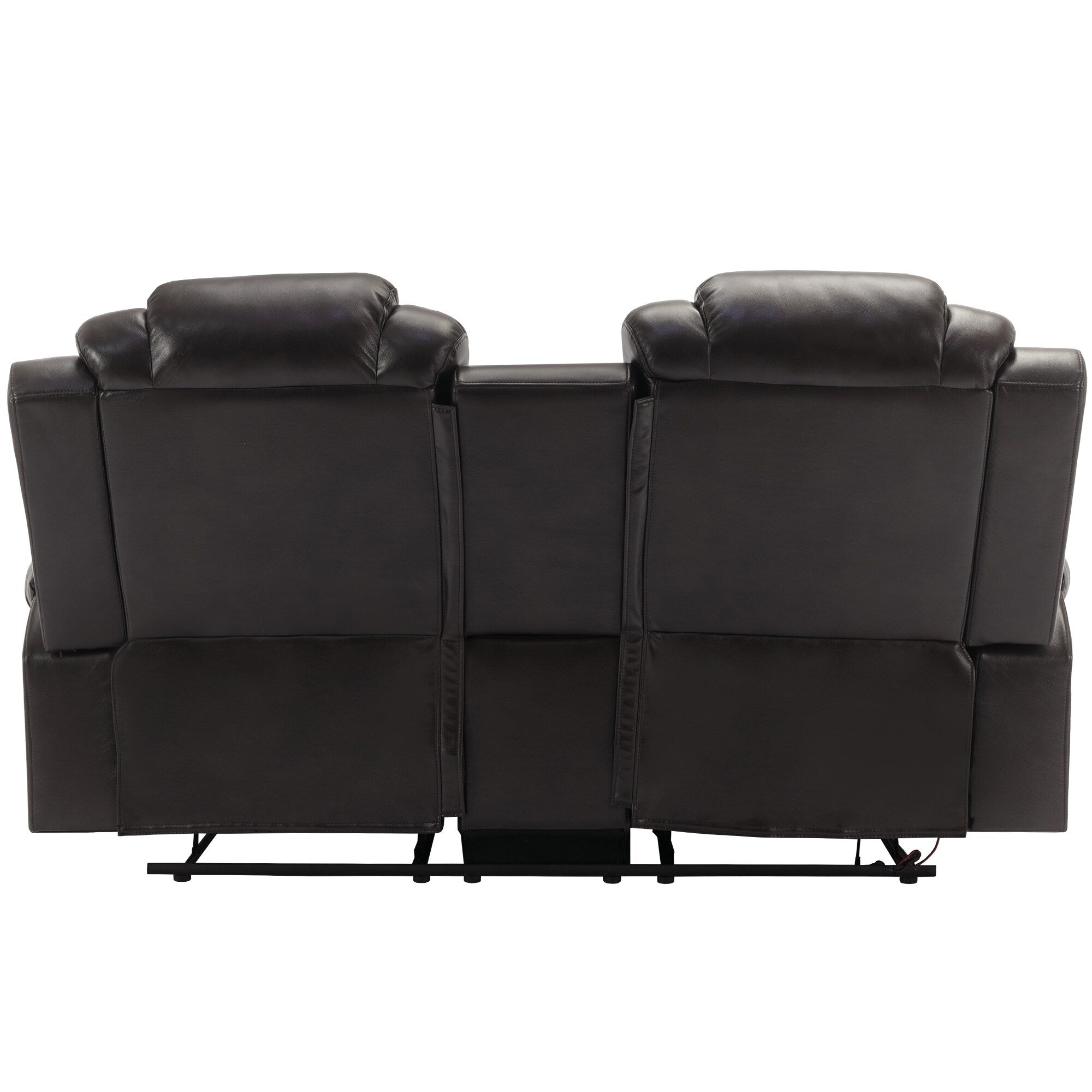 Causeuse inclinable manuelle Roomfitters avec rangement escamotable, deux porte-gobelets et design confortable