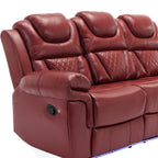 Fauteuil inclinable à bascule manuel Roomfitters avec console centrale, idéal pour le cinéma maison dans le salon