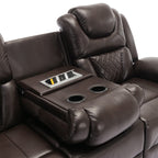 Fauteuil inclinable à bascule manuel Roomfitters avec console centrale, idéal pour le cinéma maison dans le salon