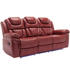 Fauteuil inclinable à bascule manuel Roomfitters avec console centrale, idéal pour le cinéma maison dans le salon