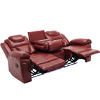 Fauteuil inclinable à bascule manuel Roomfitters avec console centrale, idéal pour le cinéma maison dans le salon