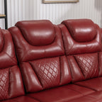 Fauteuil inclinable à bascule manuel Roomfitters avec console centrale, idéal pour le cinéma maison dans le salon