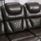 Fauteuil inclinable à bascule manuel Roomfitters avec console centrale, idéal pour le cinéma maison dans le salon