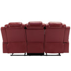 Fauteuil inclinable à bascule manuel Roomfitters avec console centrale, idéal pour le cinéma maison dans le salon