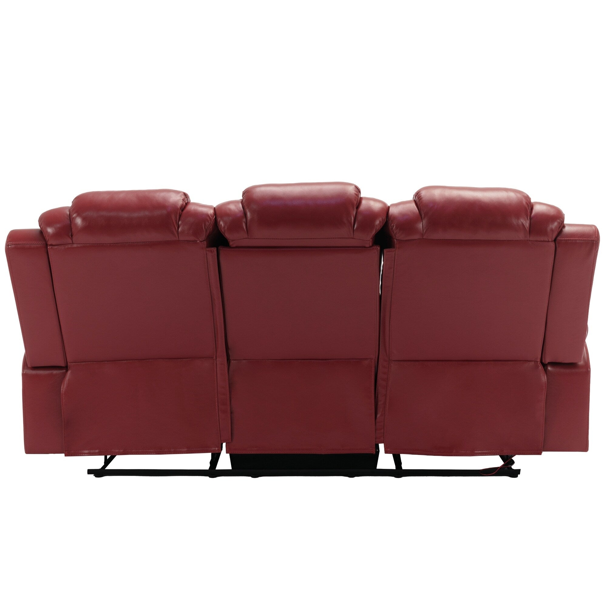 Fauteuil inclinable à bascule manuel Roomfitters avec console centrale, idéal pour le cinéma maison dans le salon