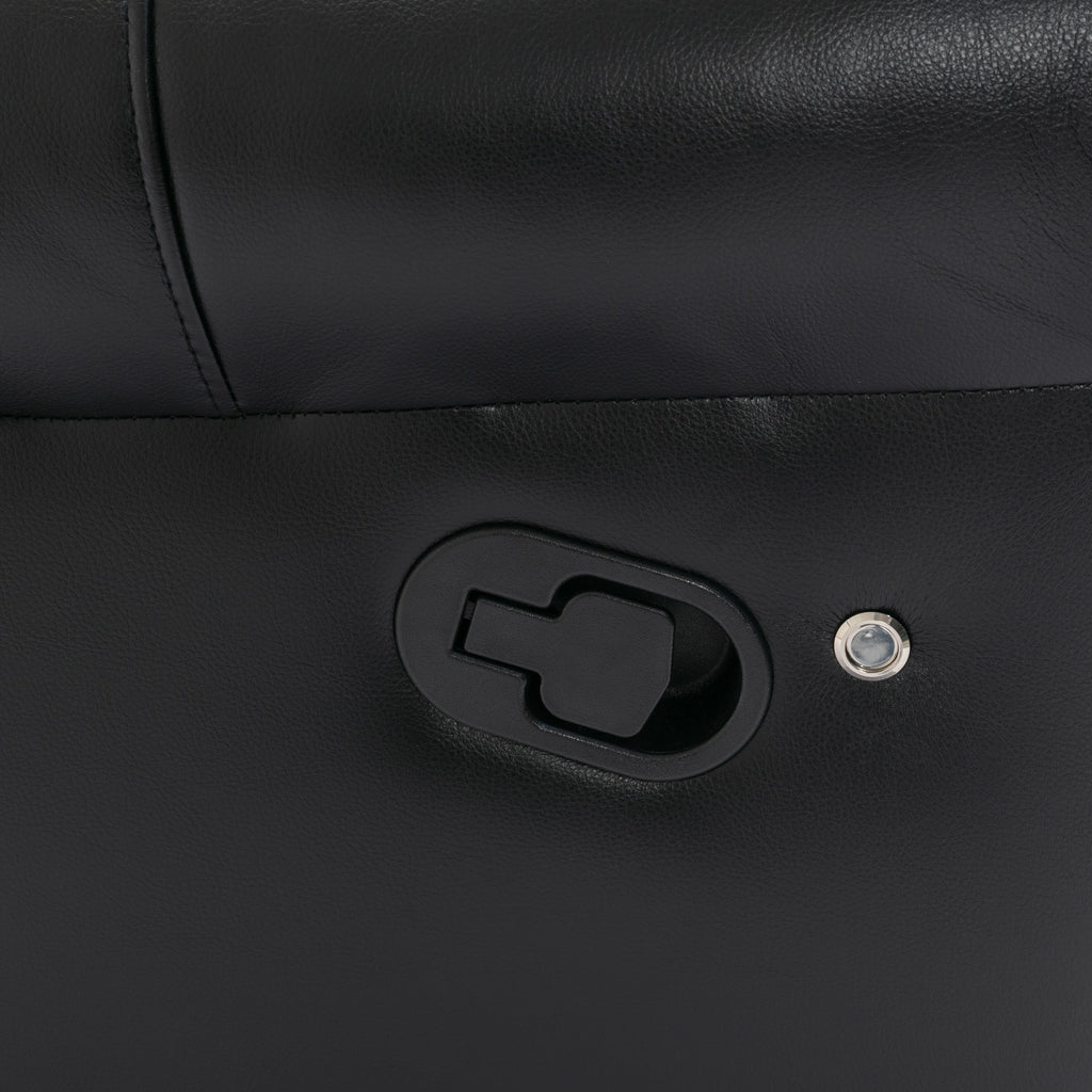Fauteuil inclinable à bascule manuel Roomfitters avec console centrale, idéal pour le cinéma maison dans le salon
