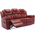 Fauteuil inclinable à bascule manuel Roomfitters avec console centrale, idéal pour le cinéma maison dans le salon