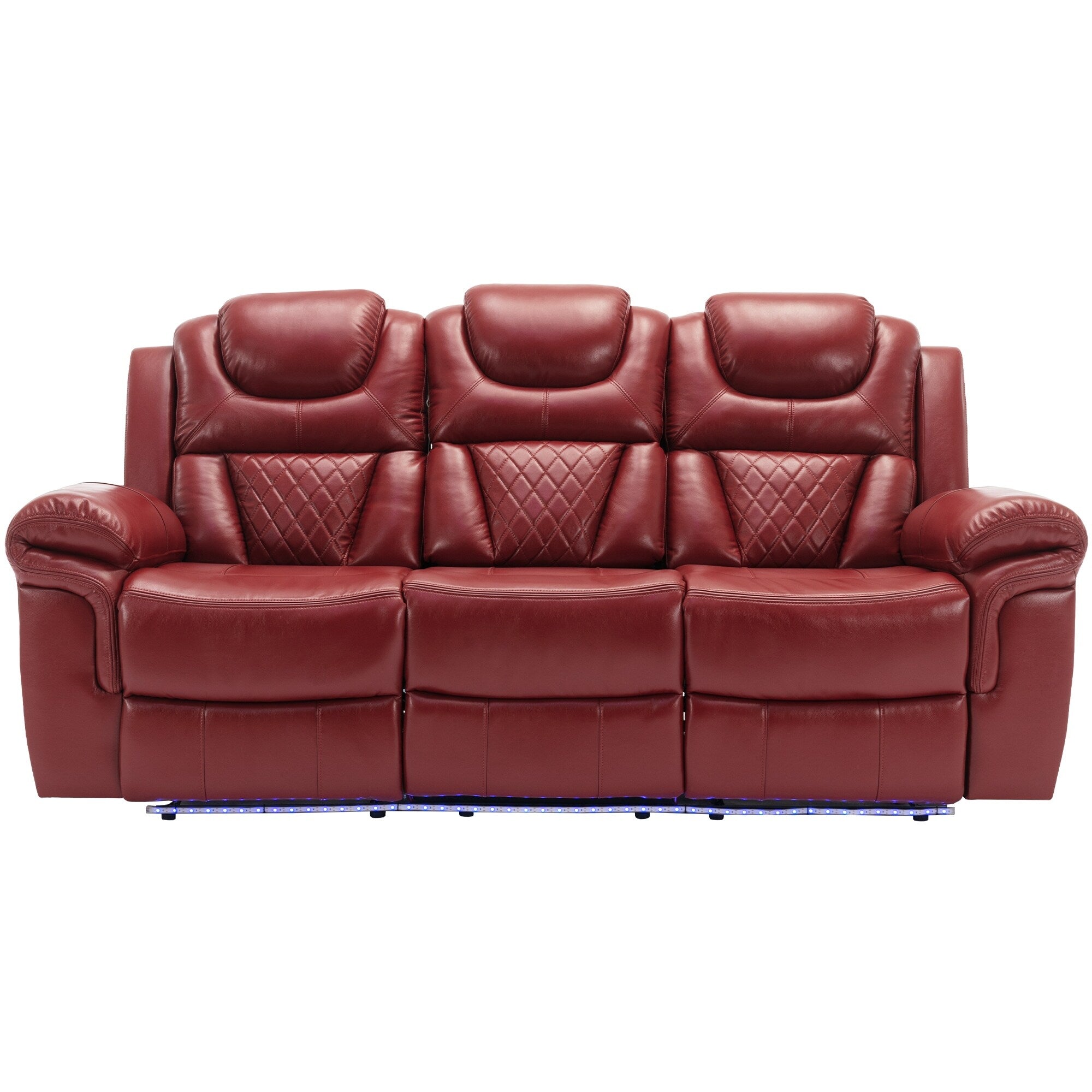Fauteuil inclinable à bascule manuel Roomfitters avec console centrale, idéal pour le cinéma maison dans le salon
